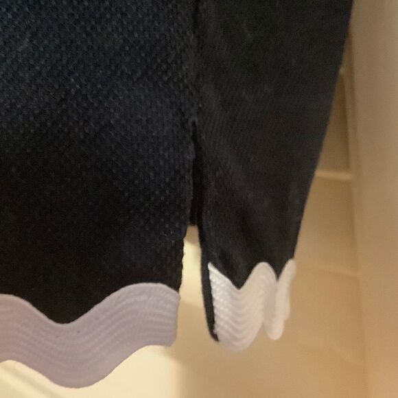 𝅺TALBOTS SLIM CROPPED  NAVY BLUE WOMAN COTTON PANTS SIZE US 16​​ - Picture 6 of 10